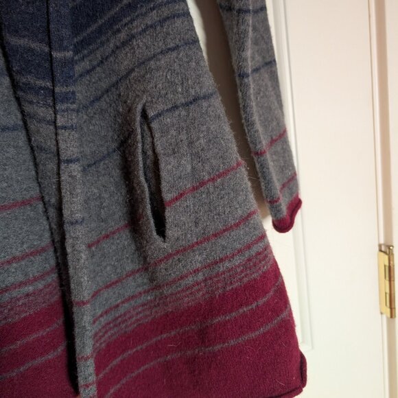 Horny Toad 100% lambswool wool hooded cardigan - Picture 3 of 6